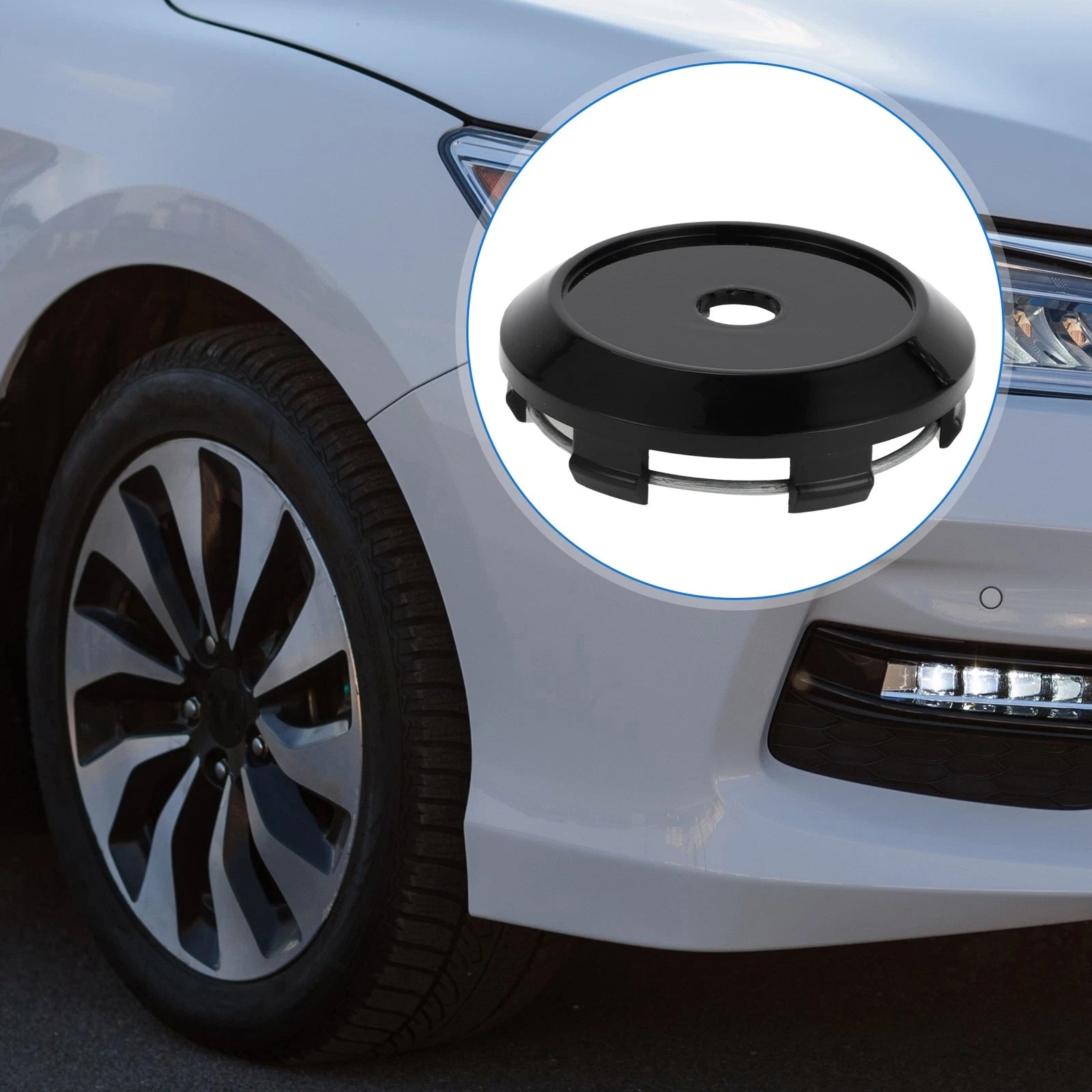 1Pc Wheel Hub Center Cap for 68mm Gloss Black