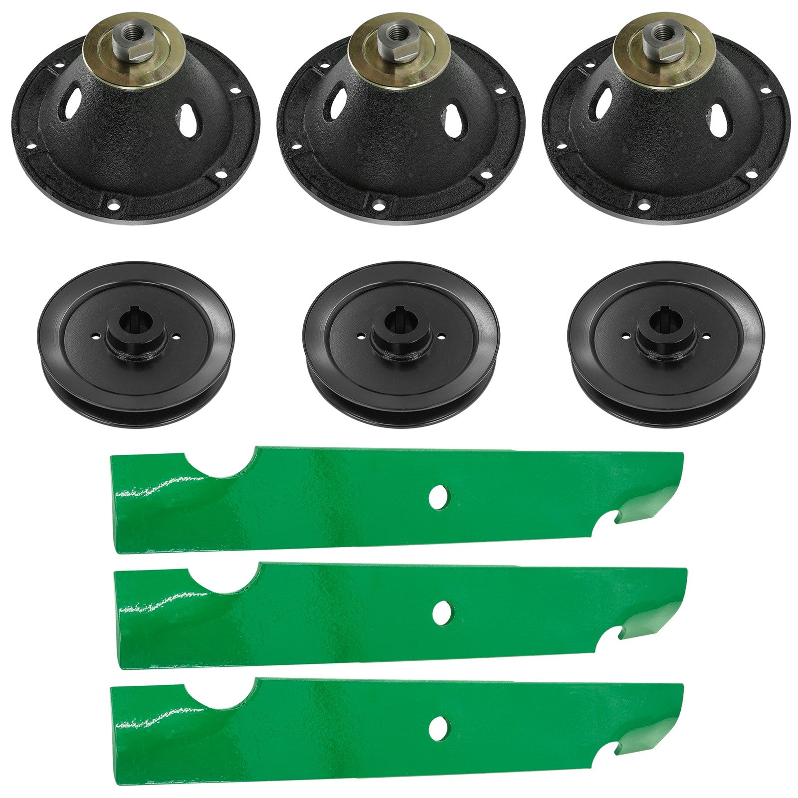 Deck Spindle Blade and Pulley Replacement for Ferris FW35 (2000–2000)