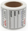 2" x 2" Waterproof Oil Change Reminder Labels for Marine