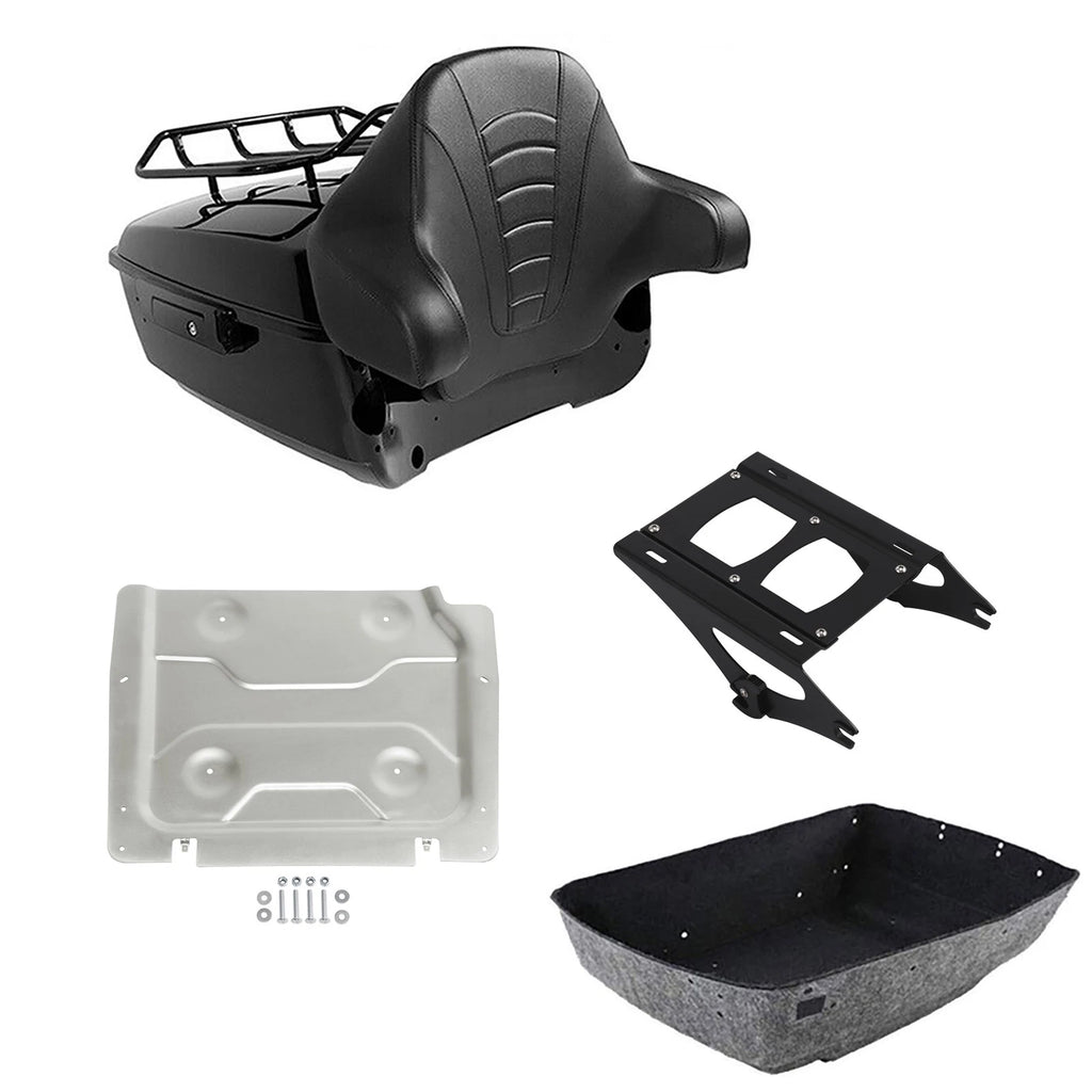 Trunk Backrest Pad Mount Rack Plate for Harley Electra Glide (2014–2026)