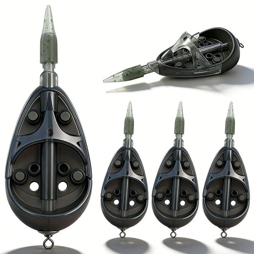 Feeder Style Bait Container with Weighted Base