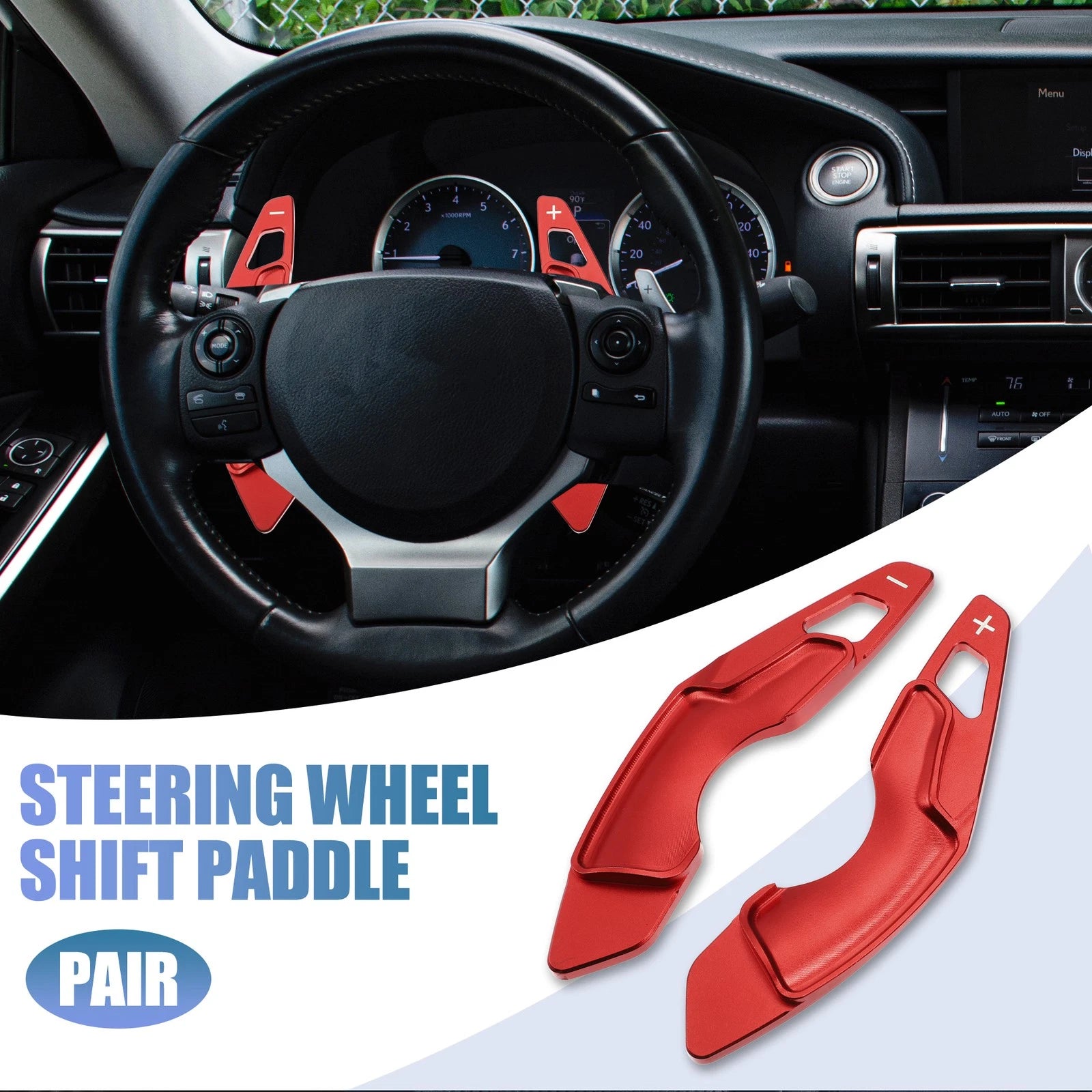 Steering Wheel Paddle Shifter Extension for Lexus IS250 IS350 2013–2024
