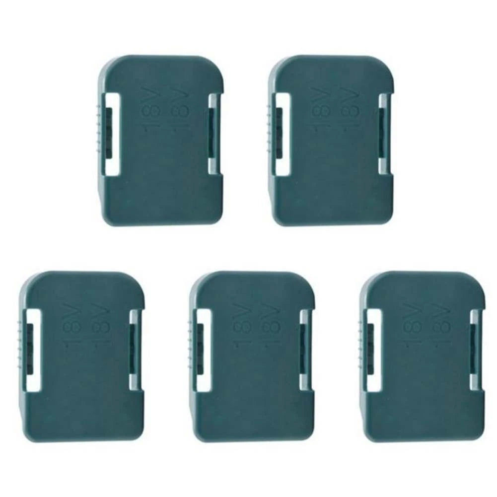 5pcs Wall Mounted Tool Holders for Batteries