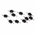 10pcs Latching On Off Push Button Switch for Mini Torch (30V DC, 250V)