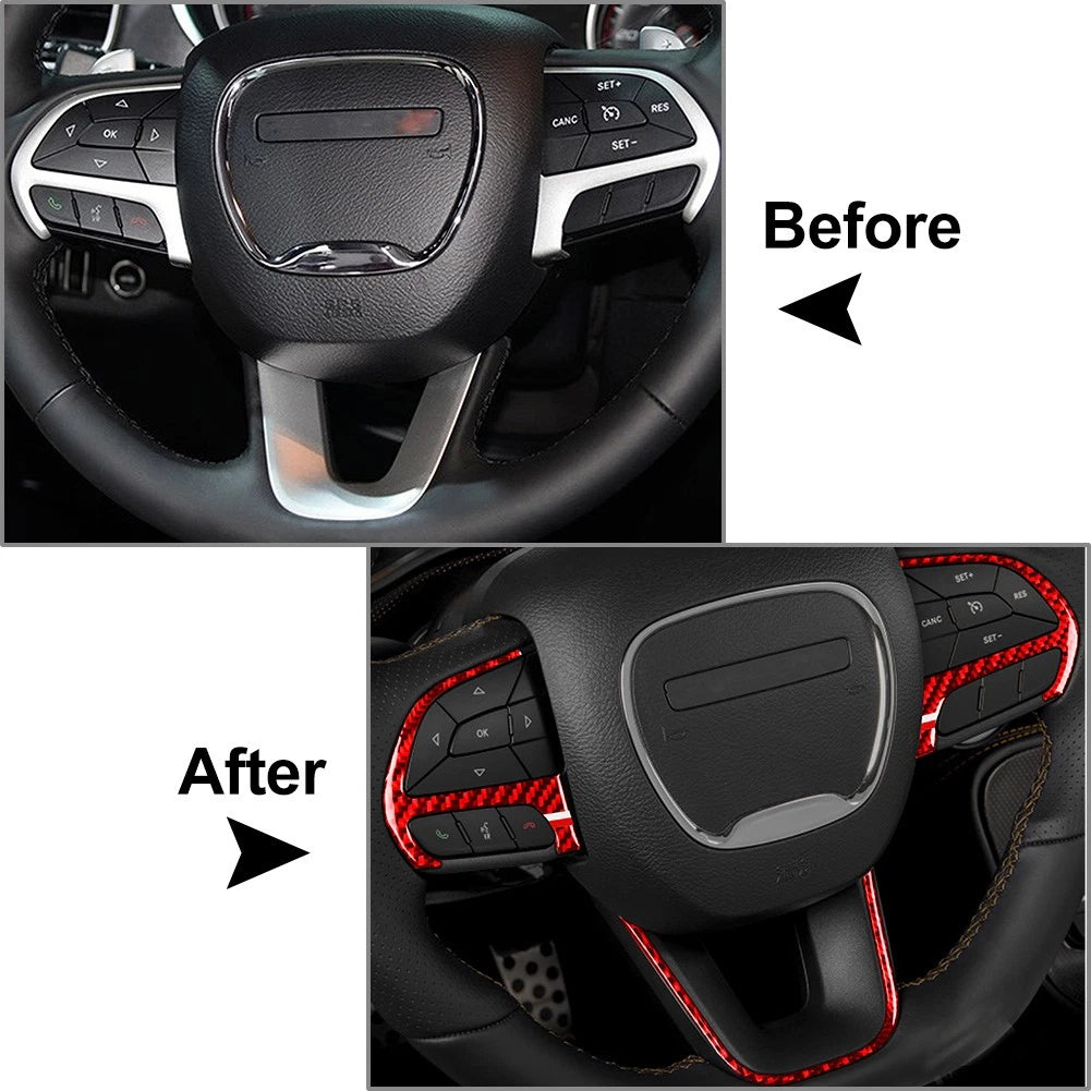 Steering Wheel Cover for Dodge Challenger Charger Durango Jeep (Fits 2008–2023)