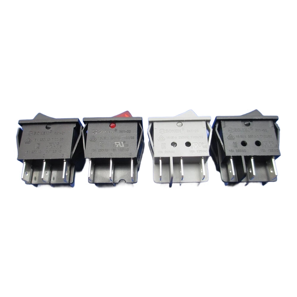 6-Pin Rocker Switch for Boat (16A, High Temp Rated)