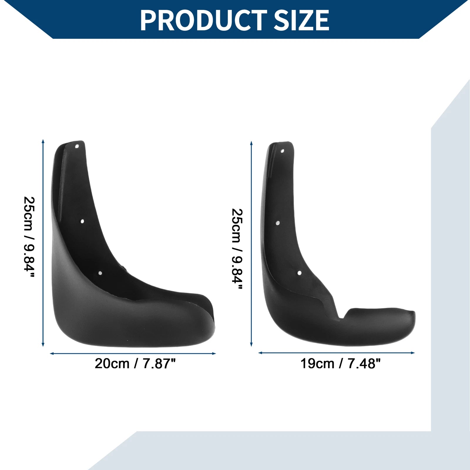 Set of 4 Mud Flaps Splash Guards for Citroen Picasso (2004–2014)