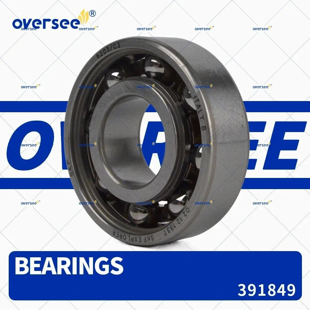 Crankshaft Ball Bearing Lower for Evinrude Johnson BRP Outboard (0391849, 6203/C3)