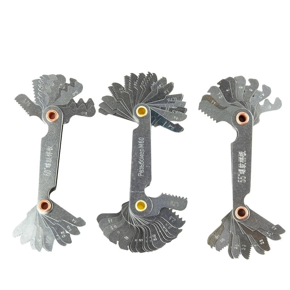Set of 4 Thread Gauges for Manual Measurement Tools