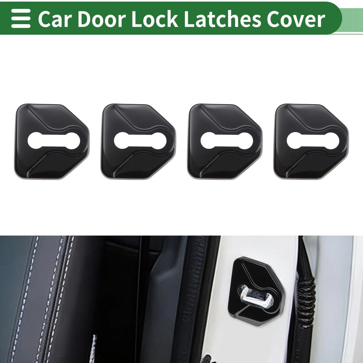 4 Pcs Door Lock Latch Covers Replacement for Subaru Forester (2004–2024)