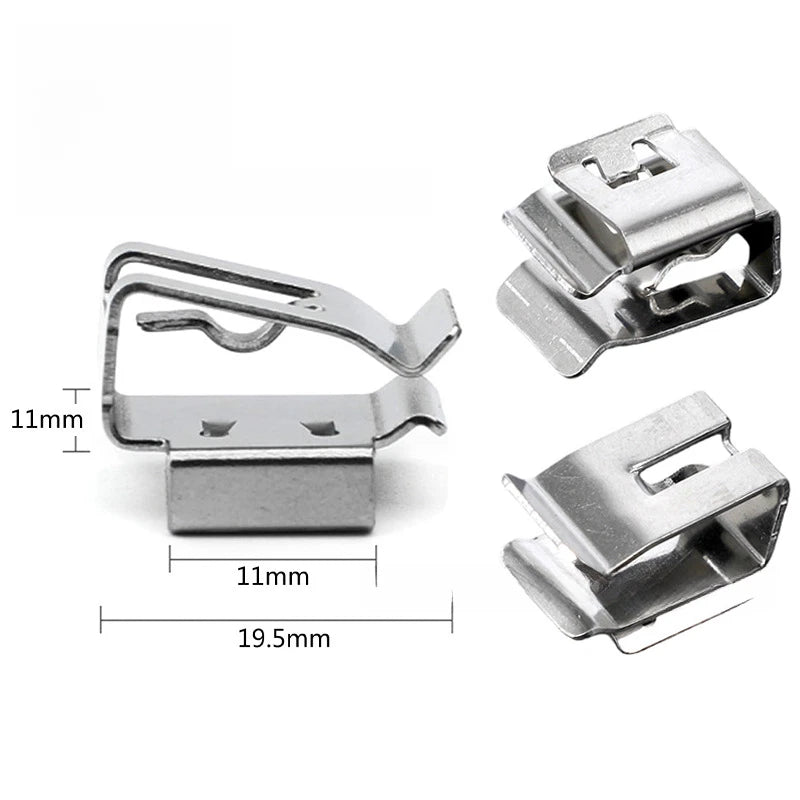 Wire Clamp for Solar Panel Cables and Trailer Frames (Stainless Steel)