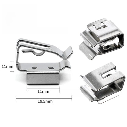 Wire Clamp for Solar Panel Cables and Trailer Frames (Stainless Steel)