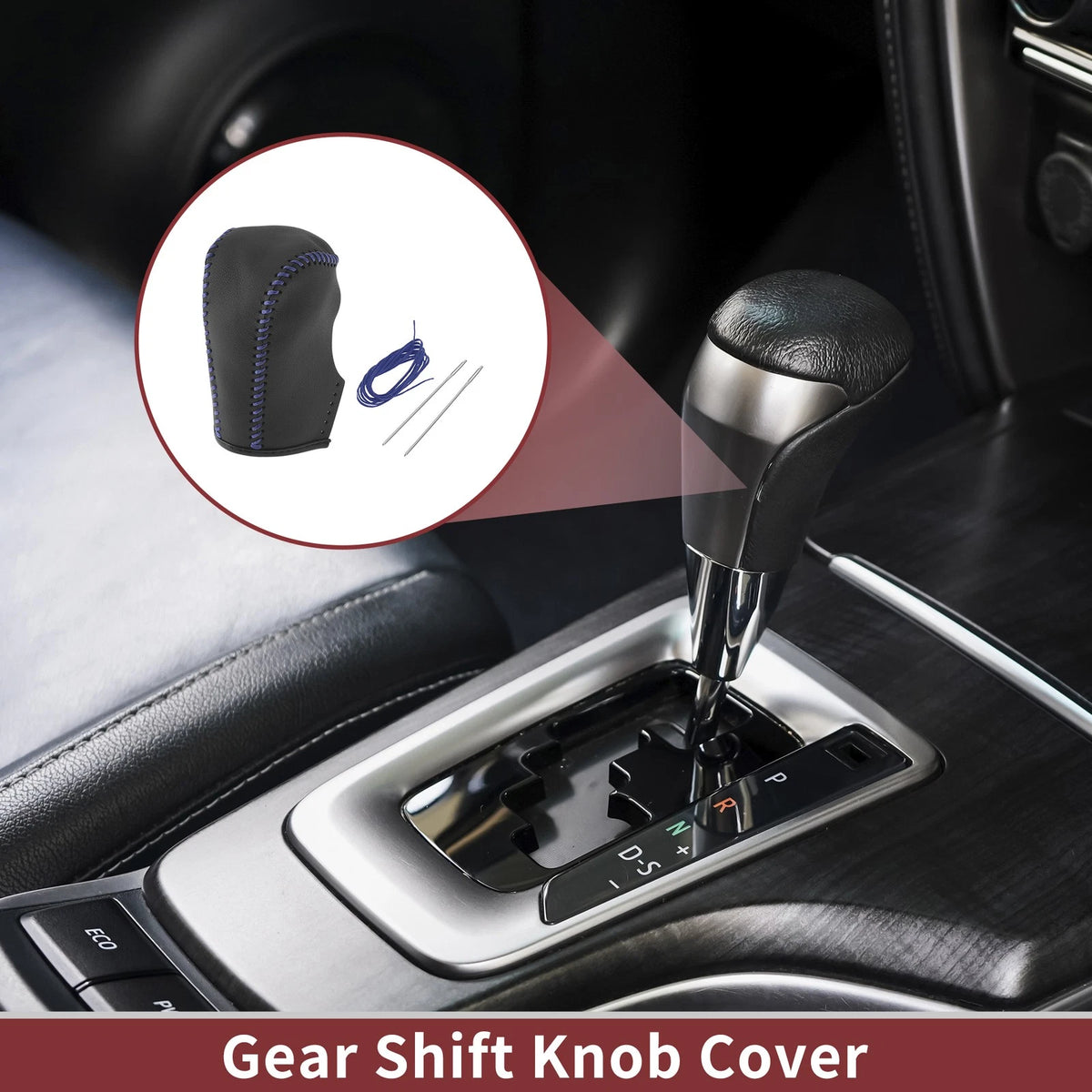 1Pc Gear Shift Knob Cover for Nissan Murano (2009–2013) Black Blue