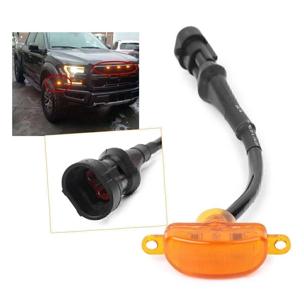 Front Upper Grille with Amber Light for Ford F150 (2004–2017)