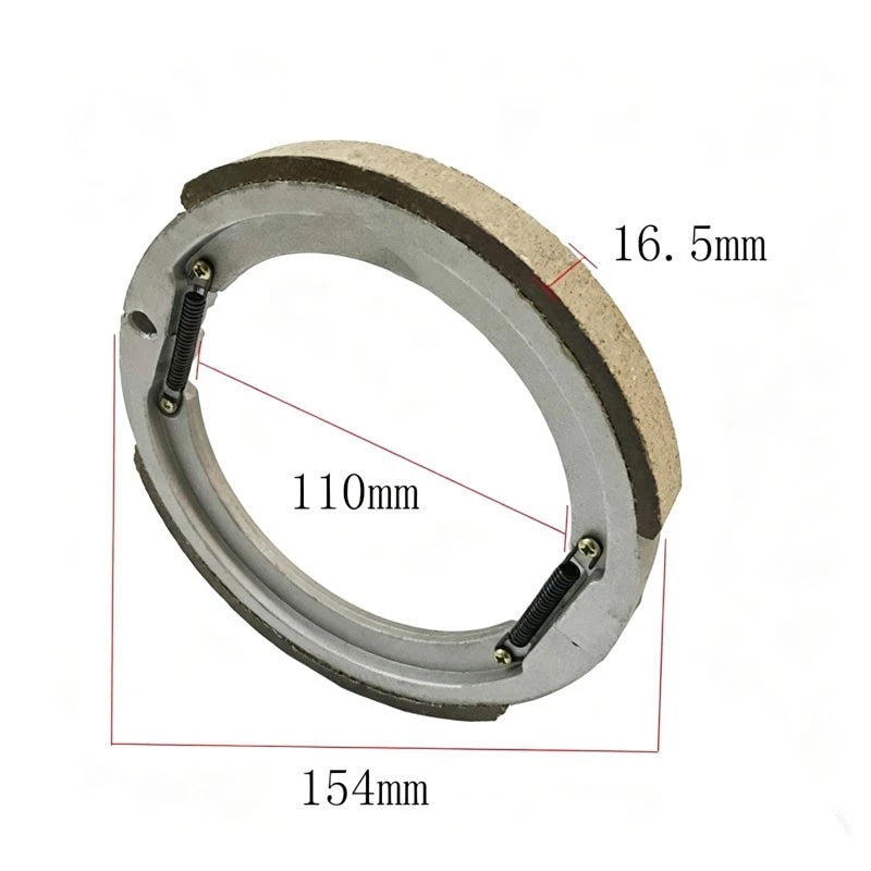 Ring Brake Pad for 2# 3# 4# Milling Machines 154mm OD 110mm ID 16.5mm Thickness