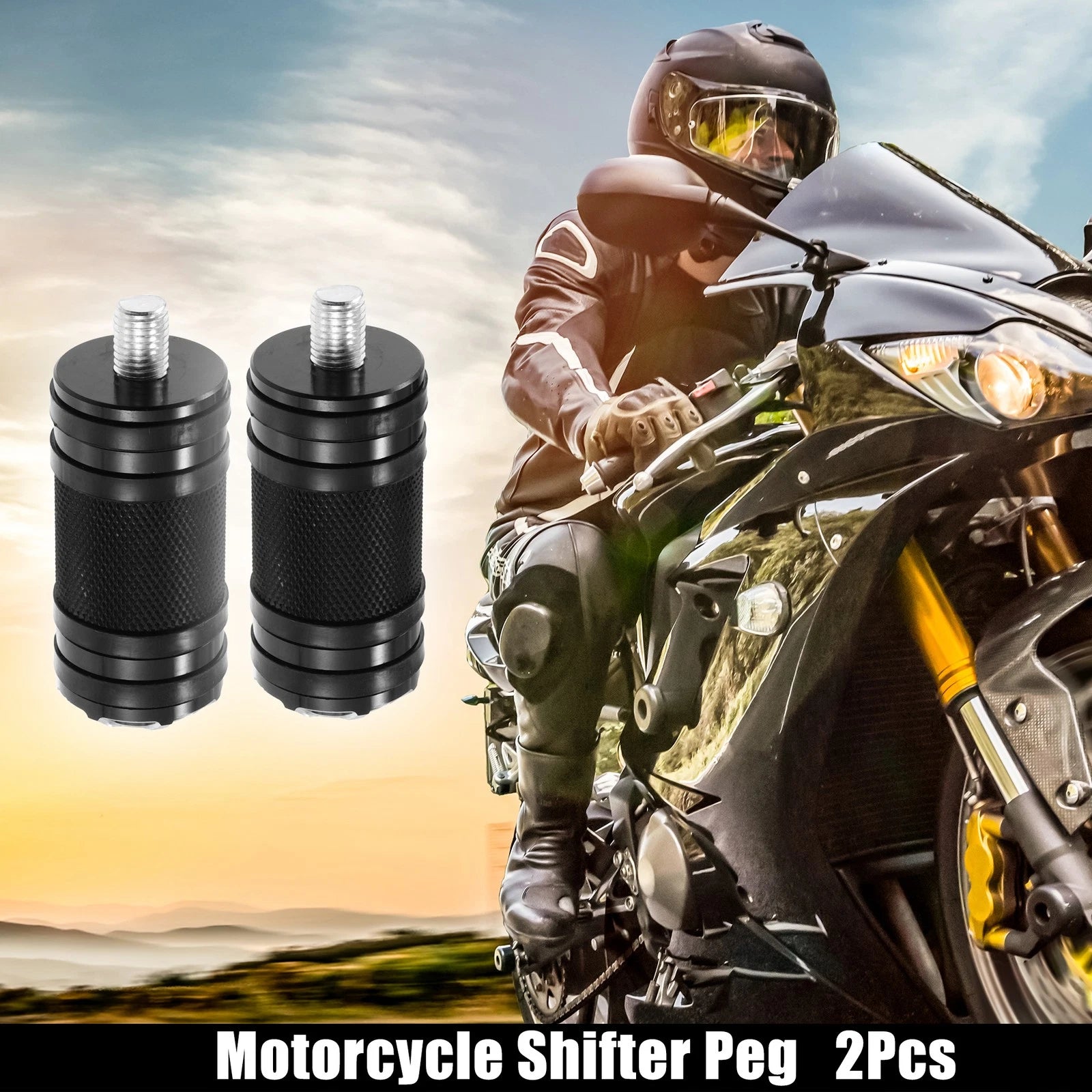 2pcs Shifter Pegs for Harley Davidson - Black