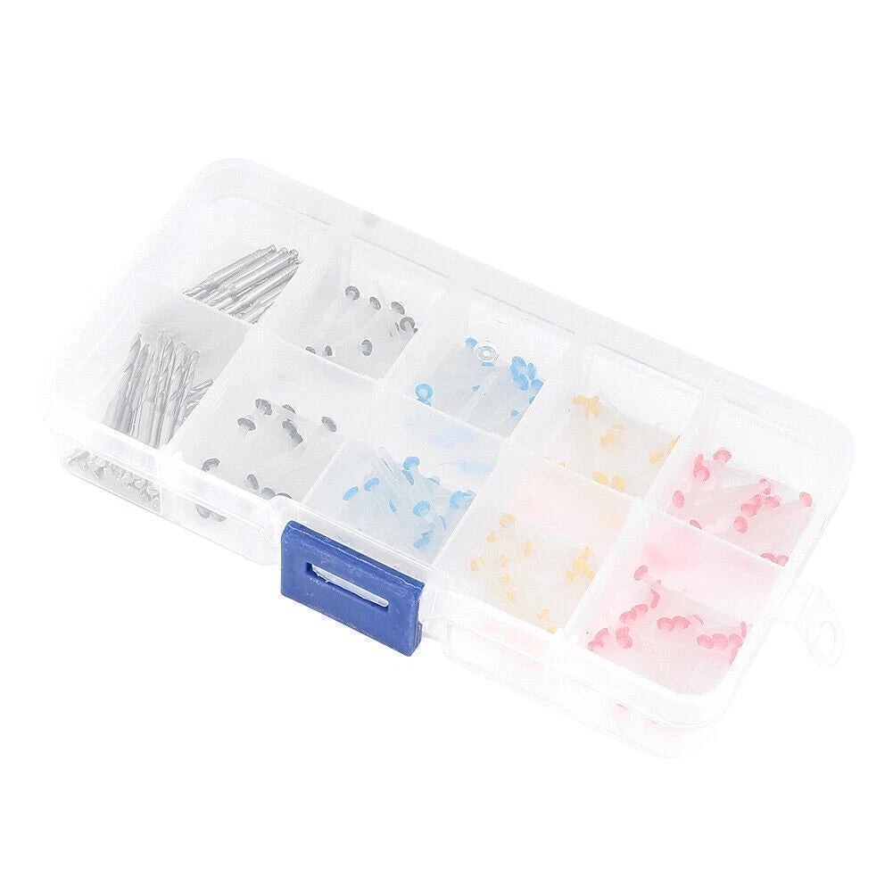 160 Pcs Dental Glass Fiber Post with 32 Pcs Drills Package