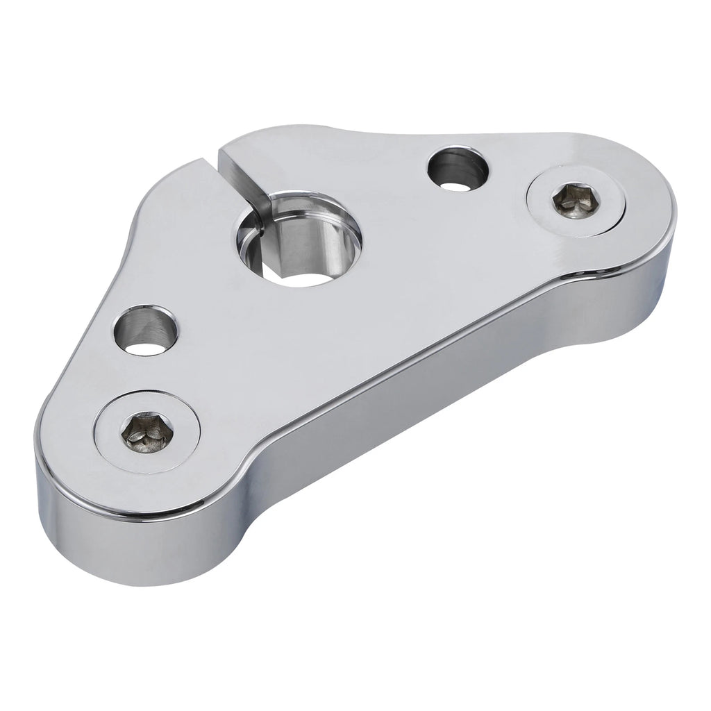Chrome Triple Tree Top Clamp for Harley Cross Bones FLSTSB (2008–2011)