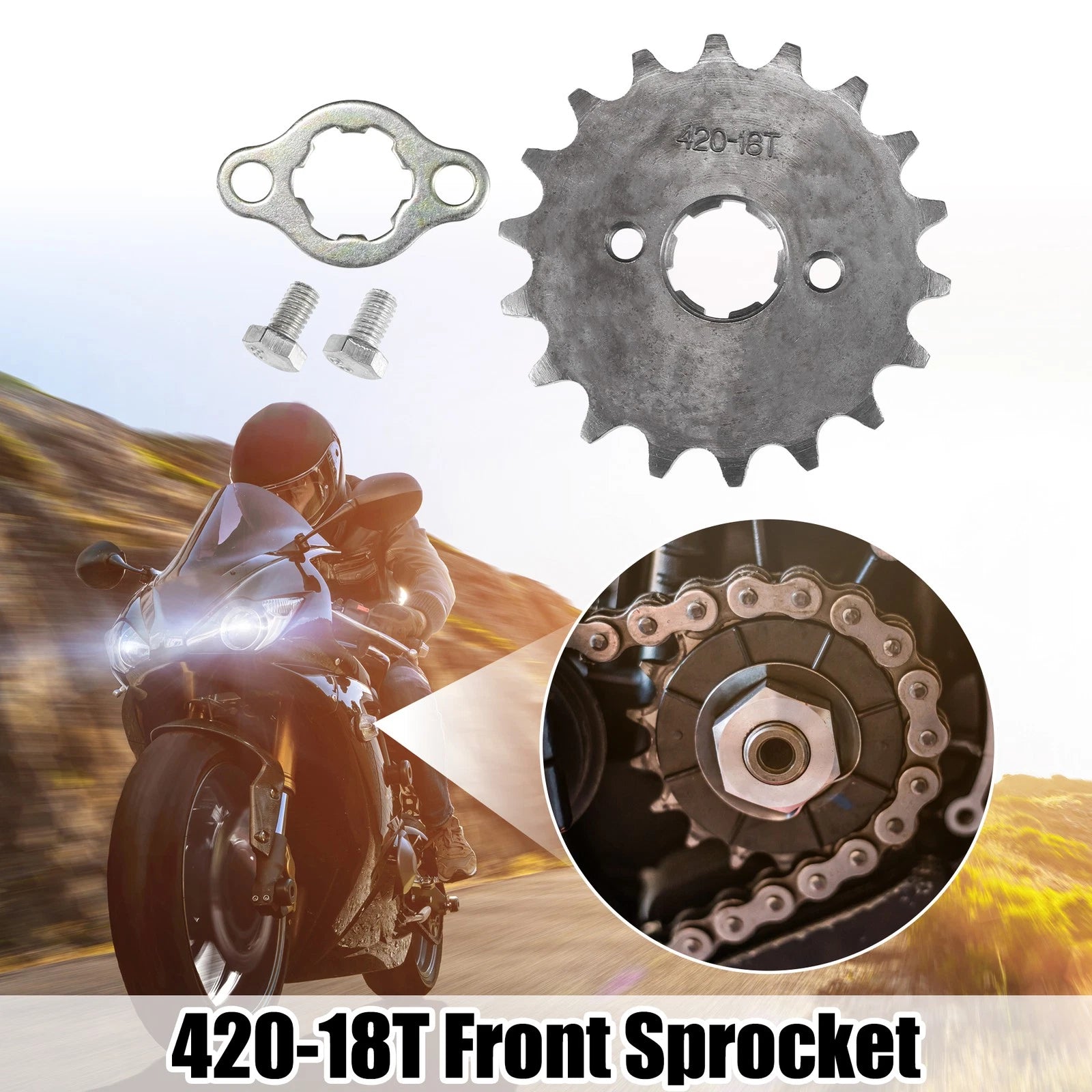 Front Engine Sprocket 20mm 420T Replacement Set for Mini Dirt Bike (2010–2024)
