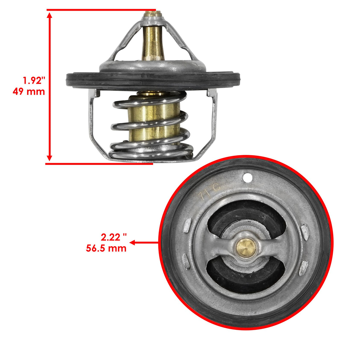 Thermostat OEM Replacement for Yamaha R6 YZF-R6 (2001–2001)