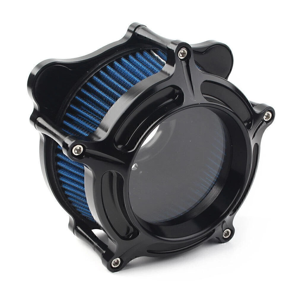 CNC Air Cleaner Intake Filter fit Harley Touring Trike 2008 - 2016 Black Blue