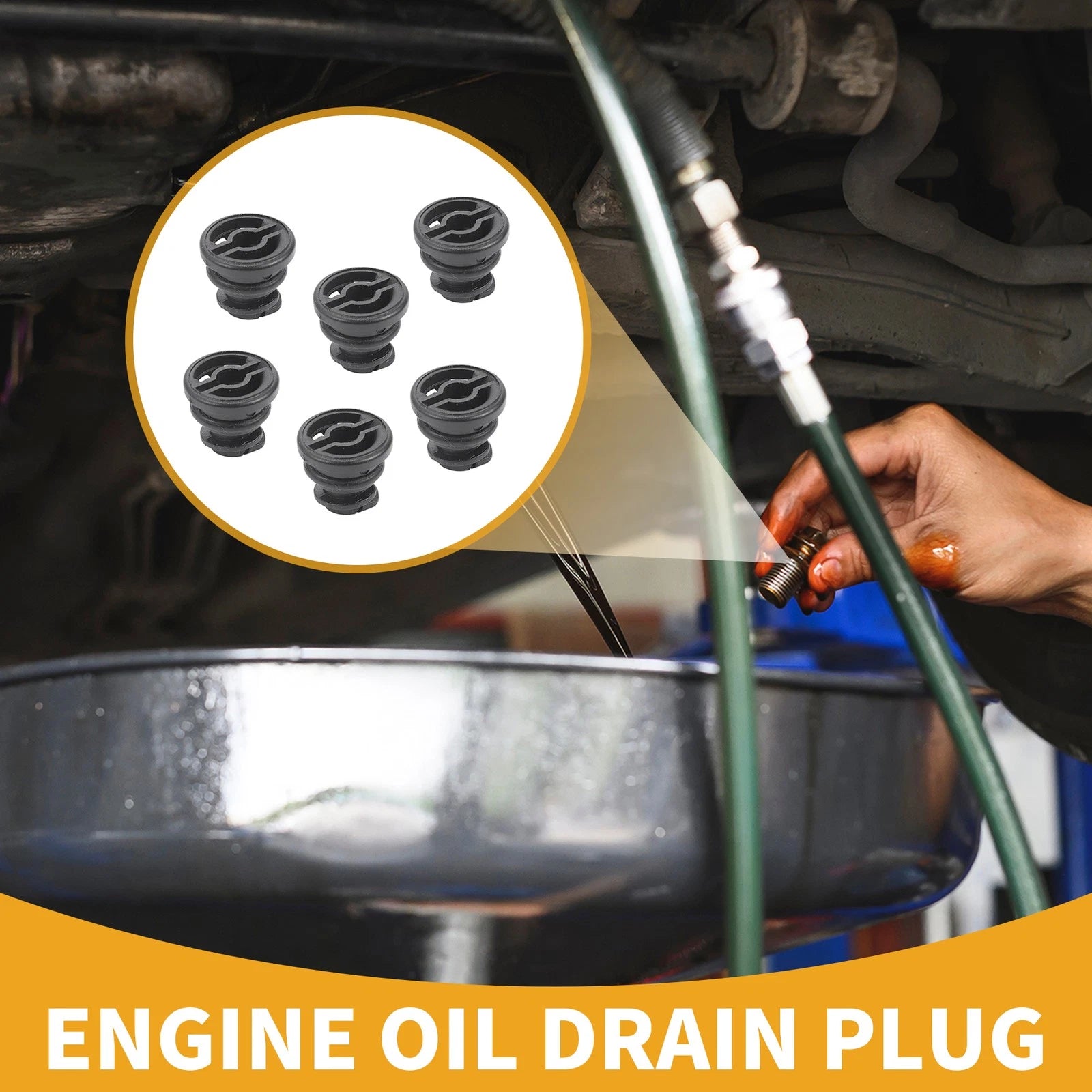 Oil Drain Plug Thread Repair Set for Audi A3 (2015–2020) 6-Piece