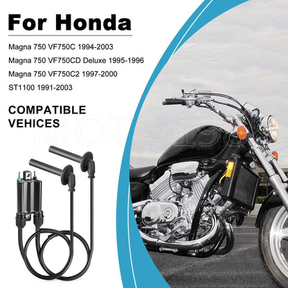 2X Ignition Coil & Spark Plug with Cap Wire for Honda Magna 750 VF750C (1994–2003)