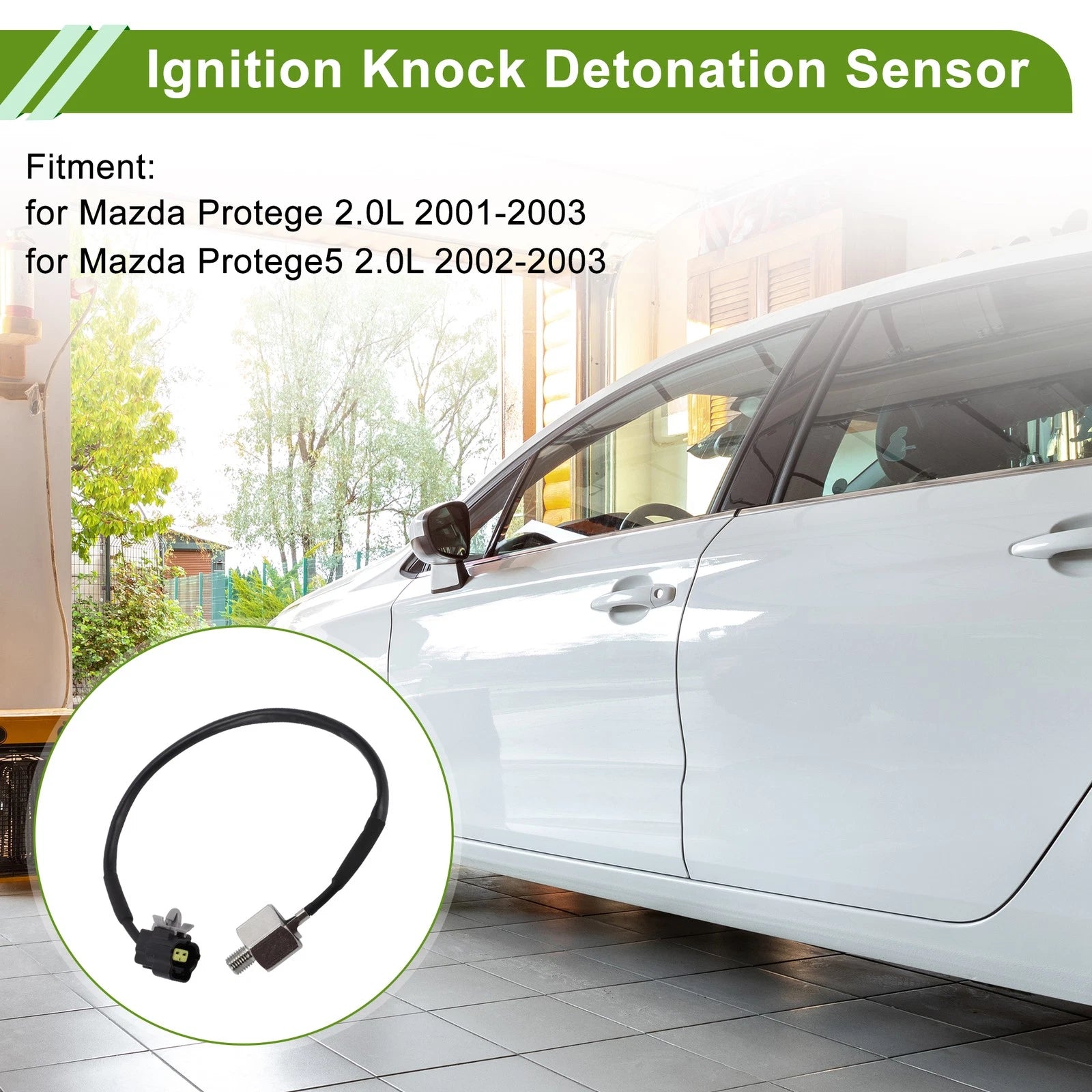 Ignition Knock Detonation Sensor Replacement for Mazda Protege (2001–2003)