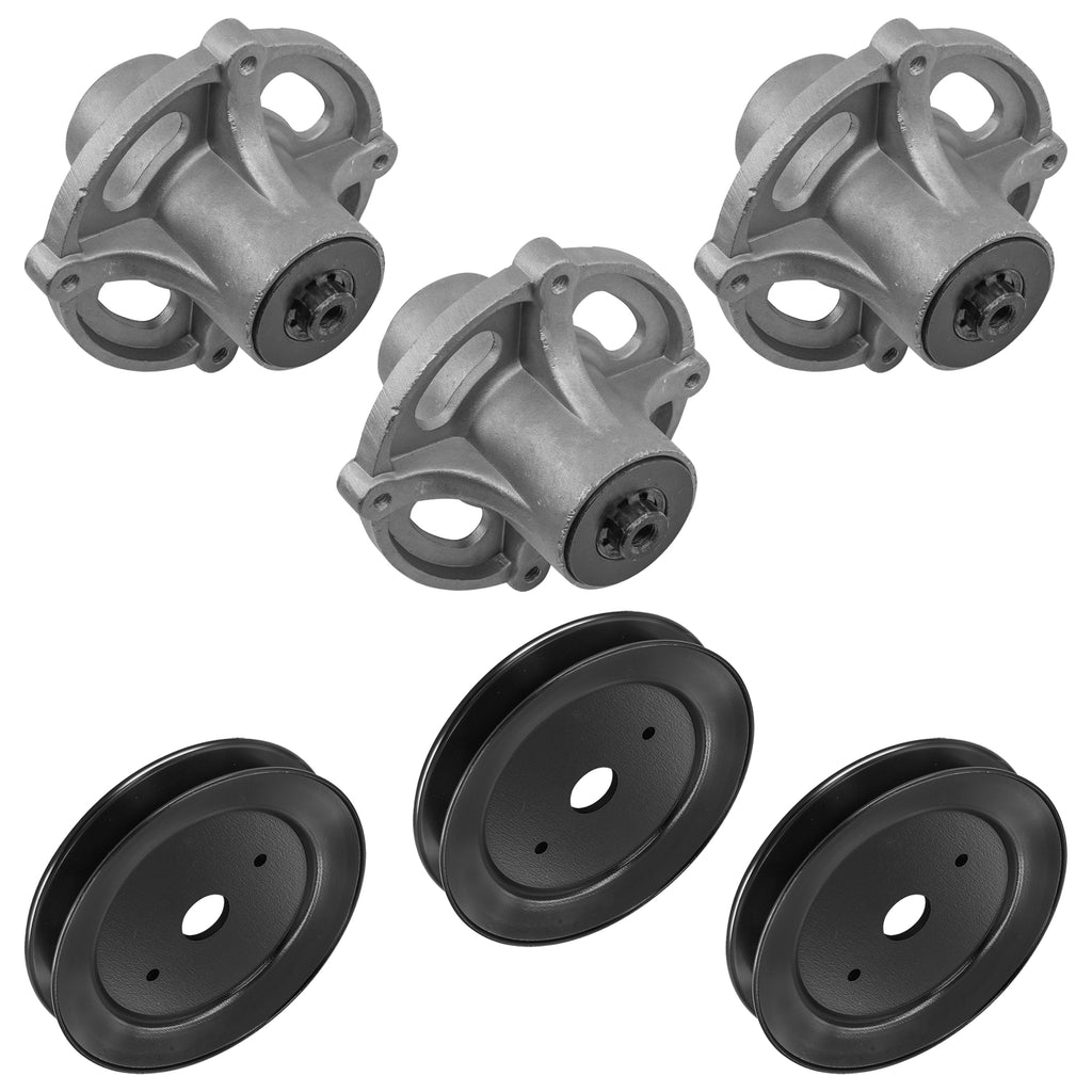 Deck Spindles and Pulley Replacement Set for Simplicity ZT ZT2552 (2005–2010)