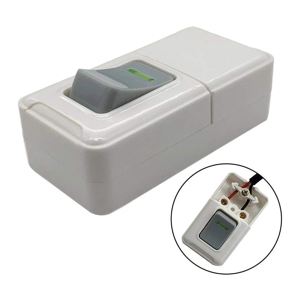 Push Button Switch for Table LED Light Fixtures (White)