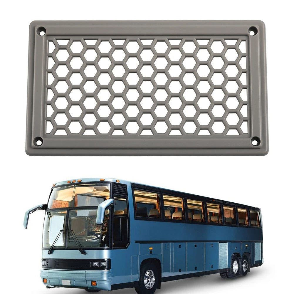 ABS Gray Hexagonal Pattern Air Inlet Panel Vent for RV Bus (198114mm)