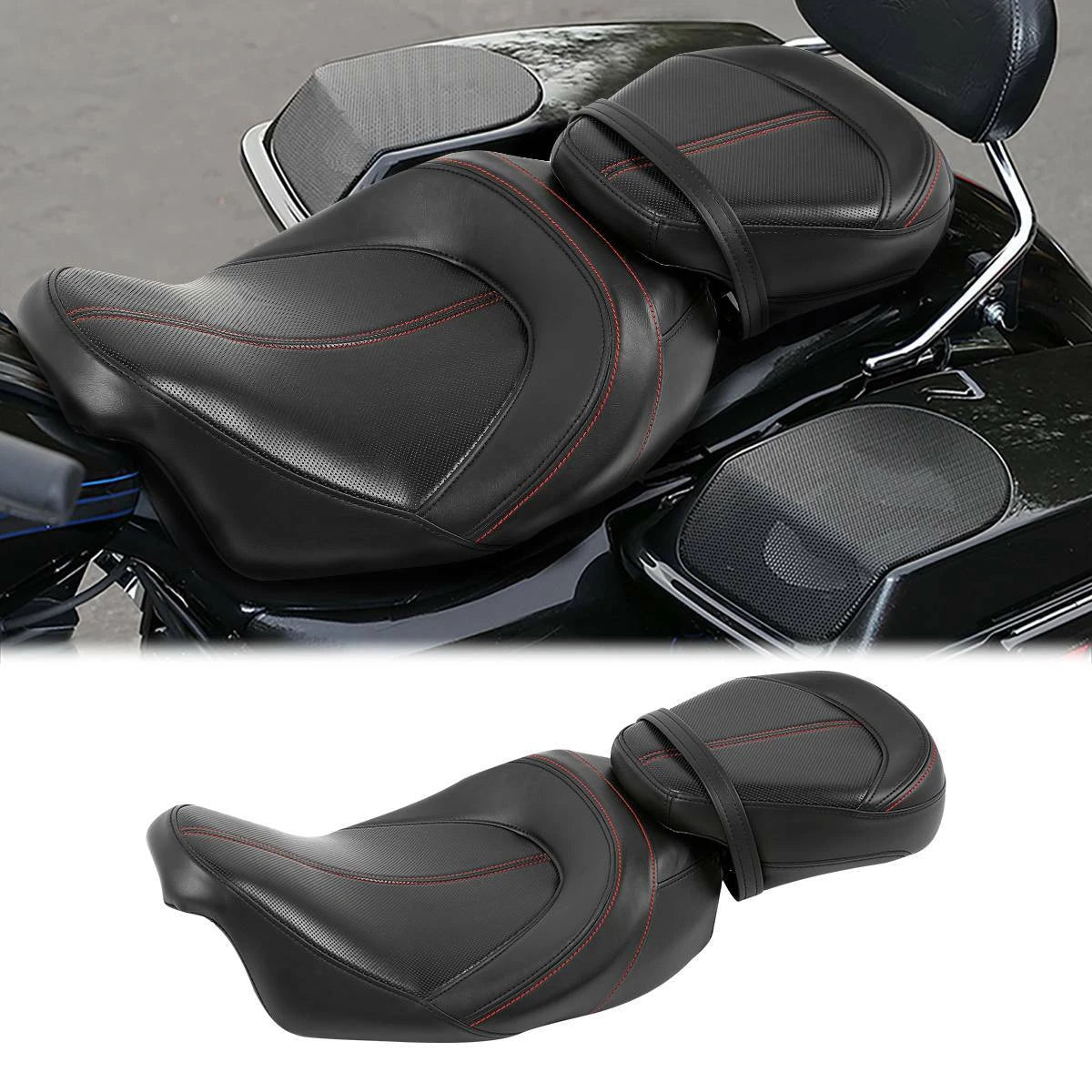 Driver & Passenger Seat for Harley Touring Electra Street Road Glide (2009–2023)