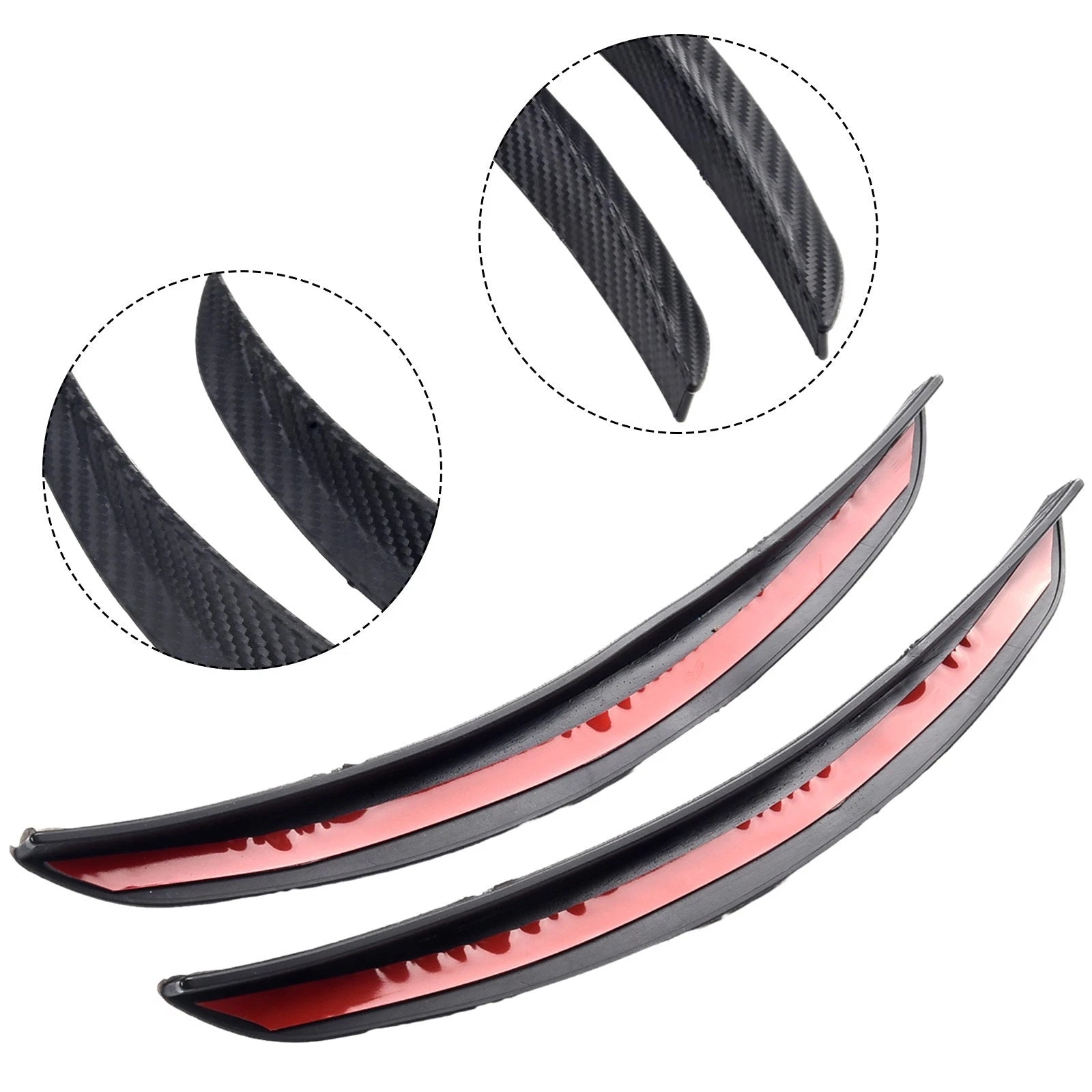 Carbon Fibre Wheel Eyebrow Strips for