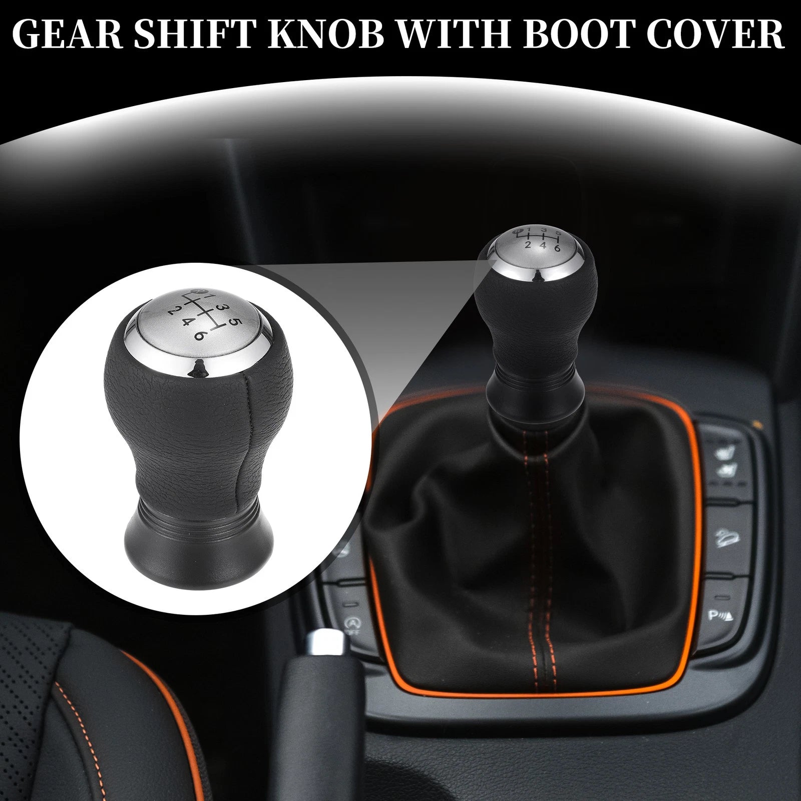 6 Speed Manual Gear Shift Knob Replacement for Toyota Yaris (2005–2010)