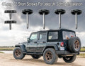 Set of 6 Soft Top Window Frame Knobs for Jeep Wrangler JK (2007–2018)