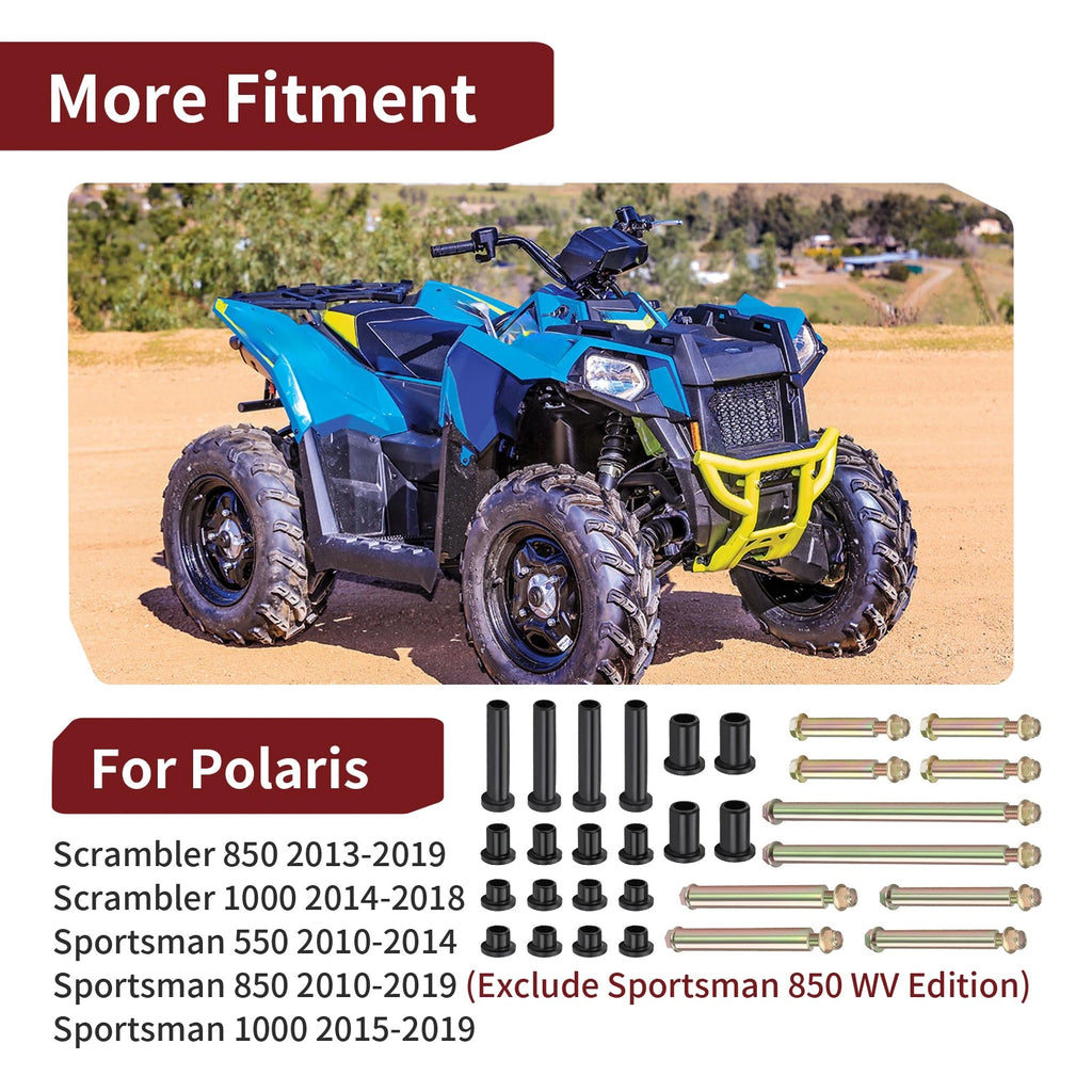 Set of 2 Rear A-Arm Bushing Rebuild Kit for Polaris Sportsman 1000 (2015–2019)