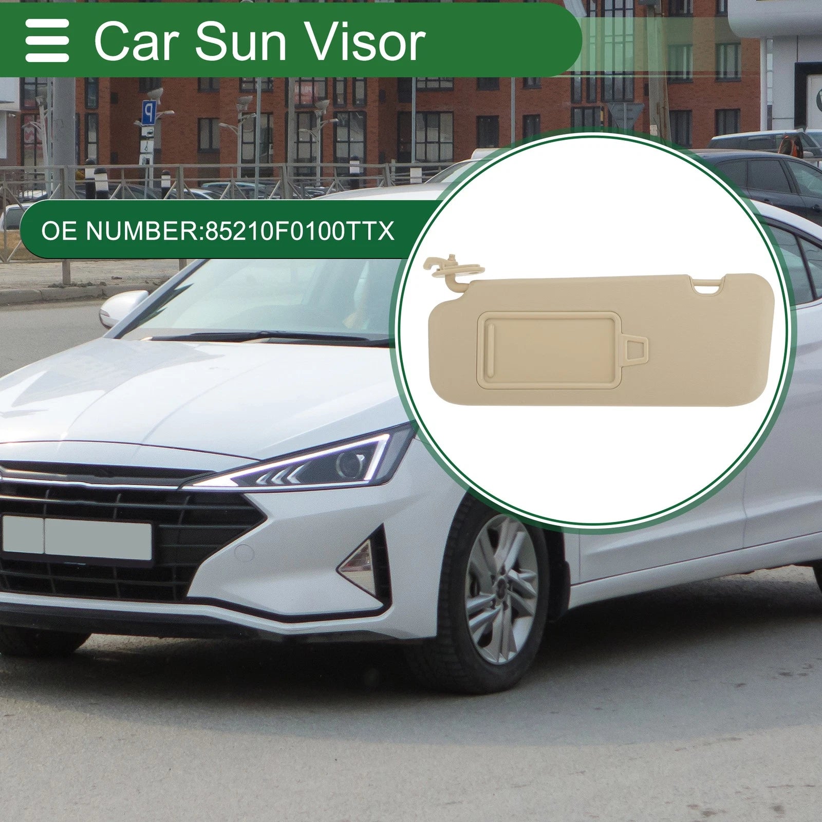 Car Sun Visor Replacement for Hyundai Elantra AD (2016–2019) Left Driver Side