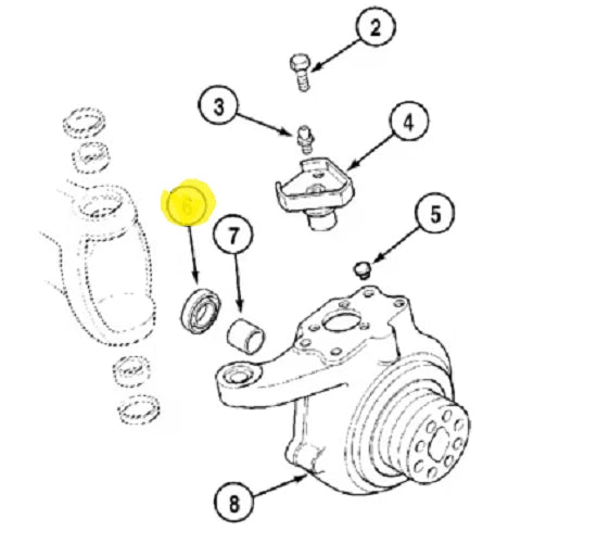 Front Hub Seal for Case IH MX80 MX90 MX100 MX110 MX120 MX135