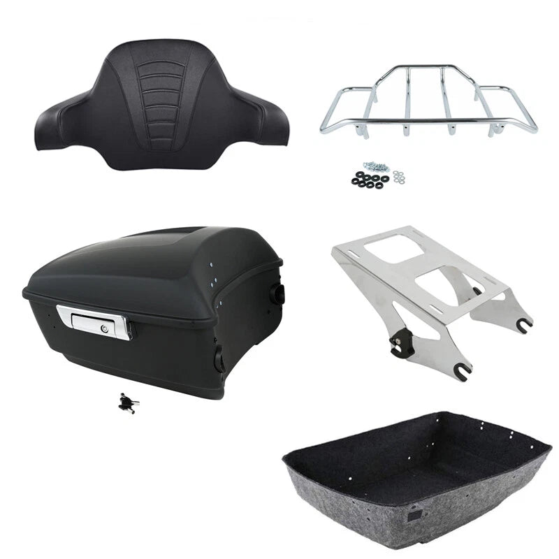 Trunk Backrest Pad Mount Rack for Harley Touring Electra Glide (2014–2026)