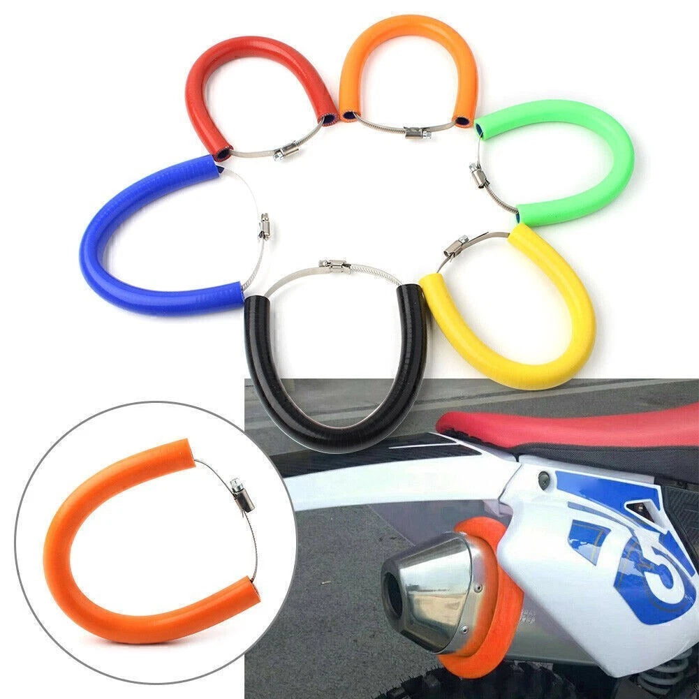 Exhaust Pipe Heat Shield Crash Protector Cover for Universal Motorcycle