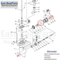Lower Unit Repair Seal Kit for Yamaha Outboard (93101-17054)