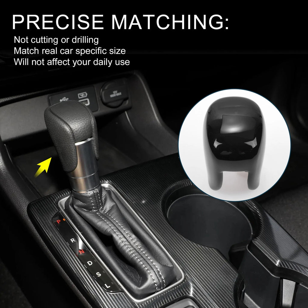 Gear Shift Knob Cover Replacement for Honda Civic (2022–2025) Black