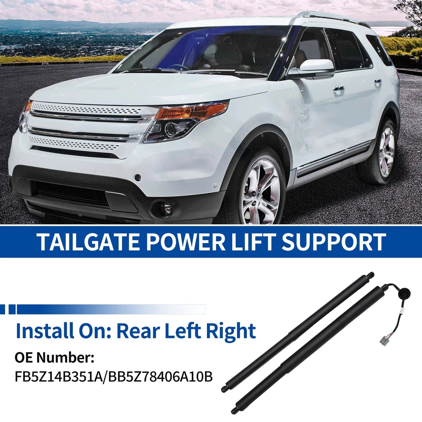 Rear LH Power Liftgate Support Replacement for Ford Explorer (2011–2015)