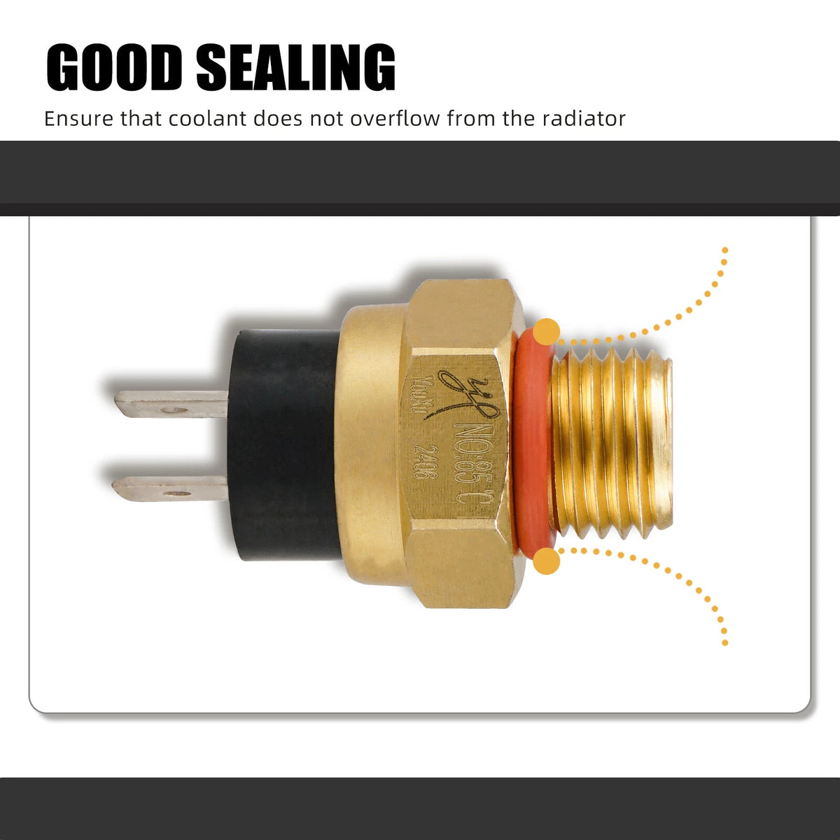 Radiator Coolant Temperature Switch M14x1.5mm 85℃ for KTM XC EXC