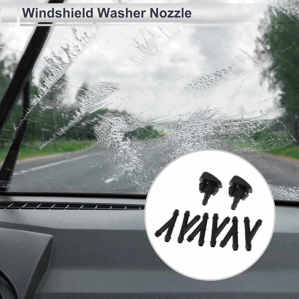 Windshield Washer Nozzle Set with 6 Hose Connectors for Mazda (2004–2021)