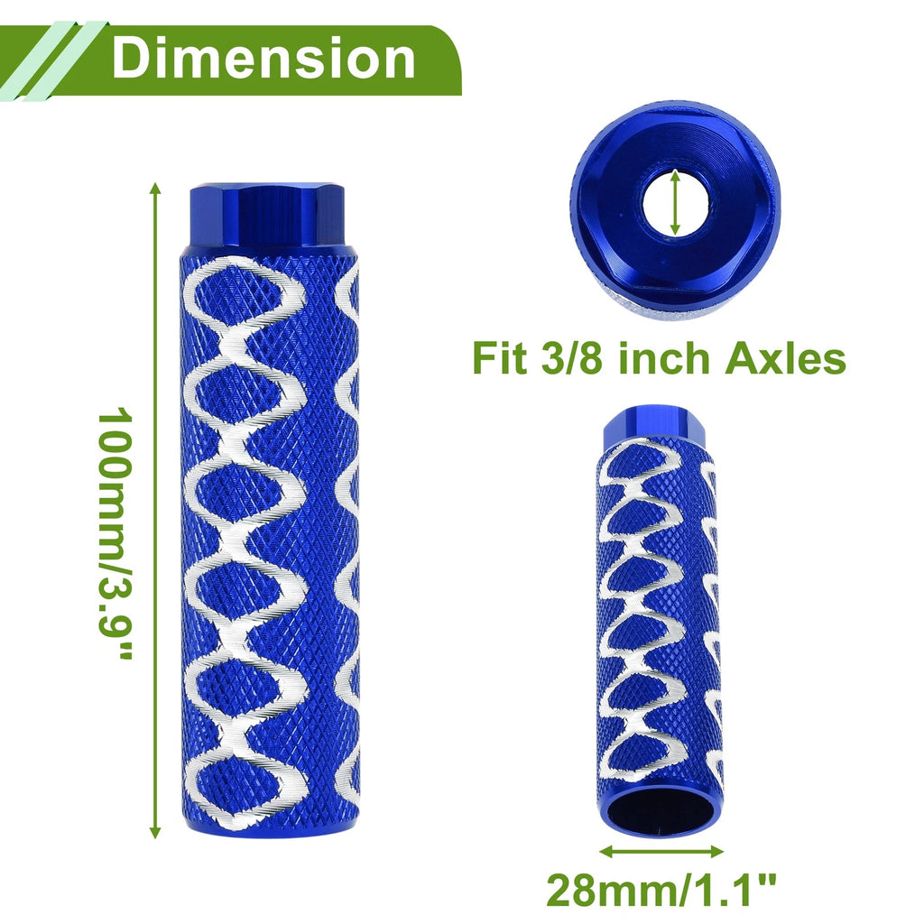Bike Pegs 100mm Circle Texture Replacement for Yamaha FJ (2003–2006)
