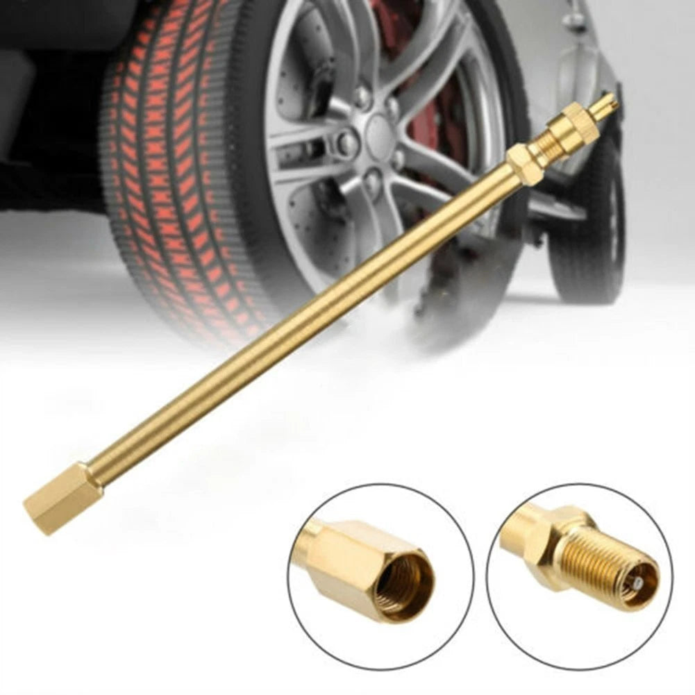 Portable Copper Valve Stem Extension Pole for Truck and Lorry Tires (100mm)
