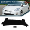 Dashboard Dash Cover Mat for Toyota Prius 2023–2024 with Sticker Black 1 Set