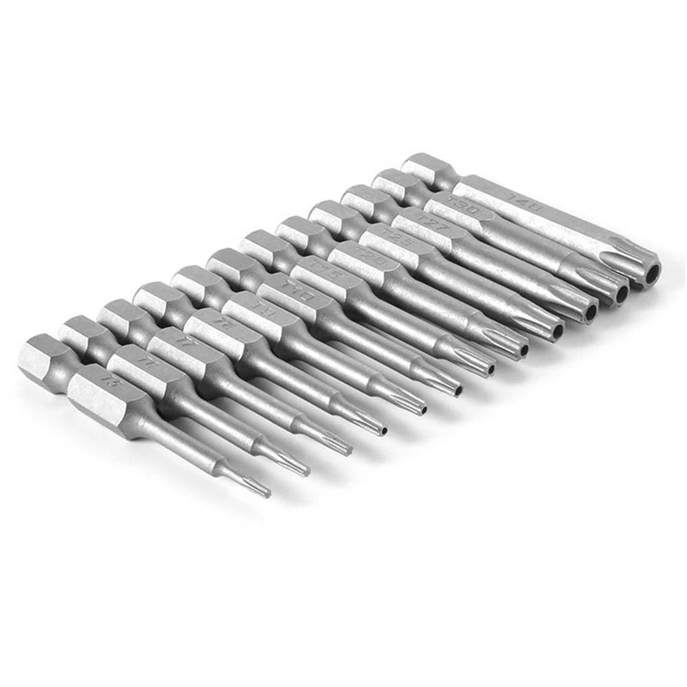 12pc Torx Bit Set for Quick Change Driver Drill Security Tamper Proof