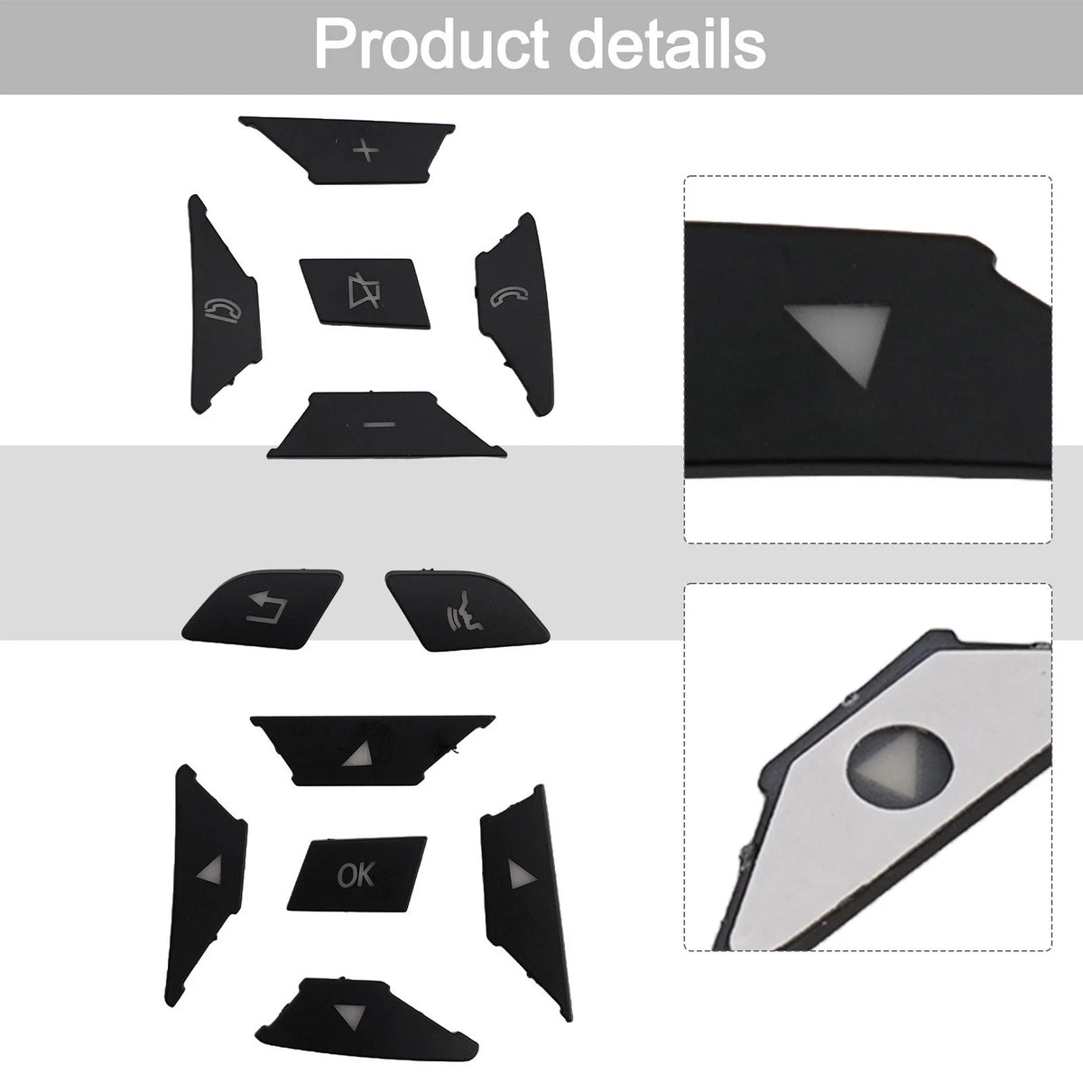 Steering Wheel Switch Buttons for Mercedes C200 E250 E350 (2008–2015)